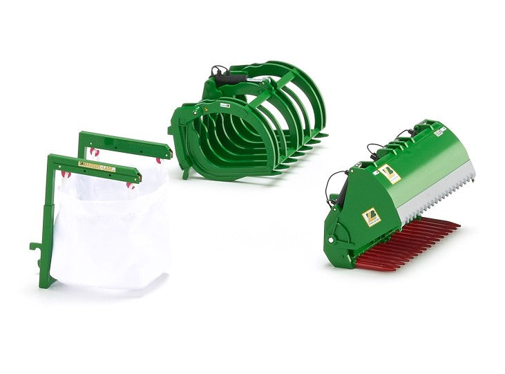 Frontladewerkzeuge Set B - John Deere grün