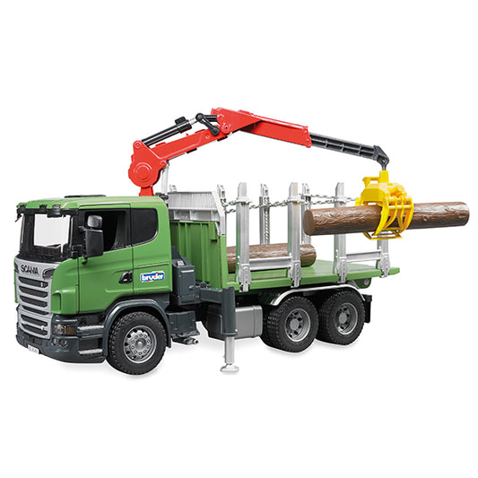 Scania R-Serie Holztransport mit Ladekran