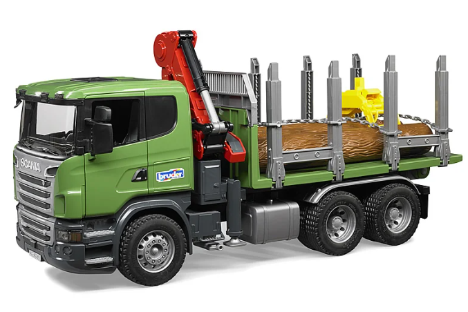 Scania R-Serie Holztransport mit Ladekran