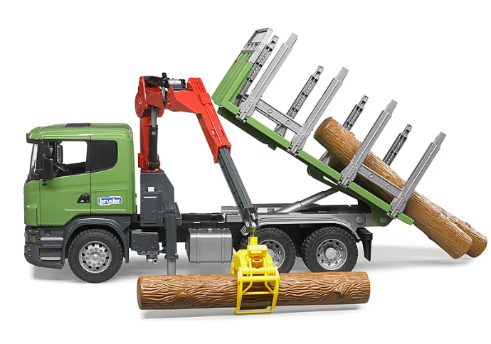 Scania R-Serie Holztransport mit Ladekran