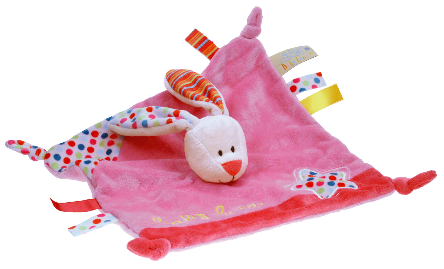 Baby Luna Collection Schmusetuch Hase pink