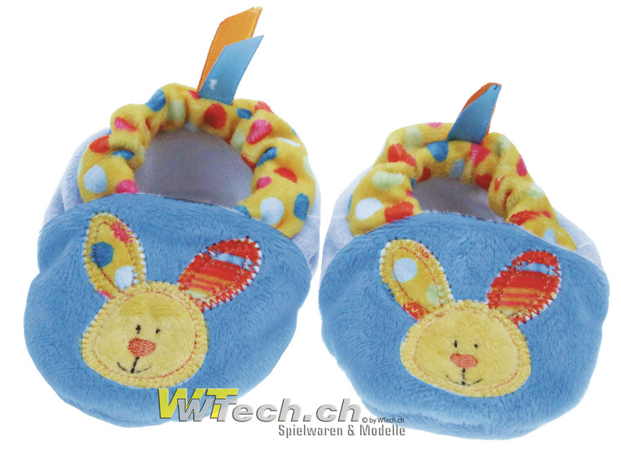 Baby Luna Collection Plüschfinkli mit Hasenmotiv blau