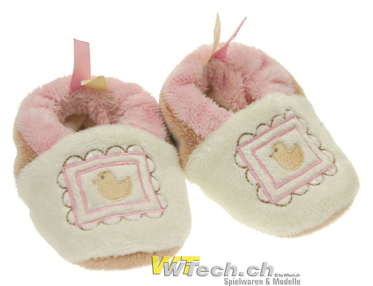 Biscuits Plüsch Schuhe pink mit Entenmotiv