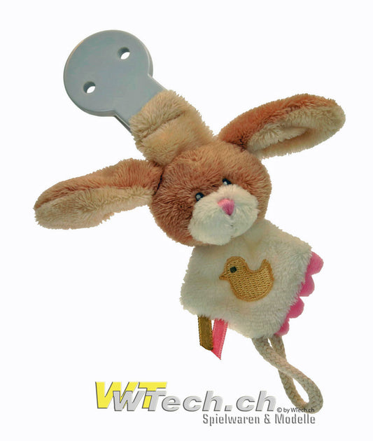 Biscuits Nuggihalter Hase aus Plüsch pink
