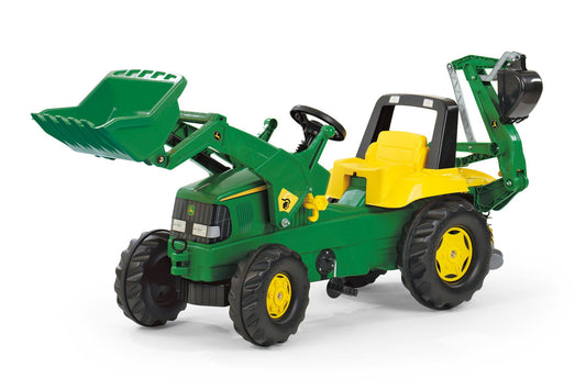 rollyJunior John Deere Backhoe mit Frontlader & Heckbagger