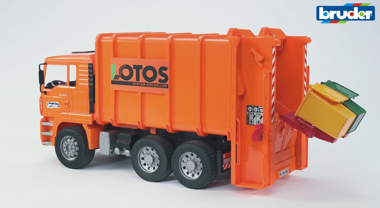 MAN TGA Hecklader Müll-LKW orange