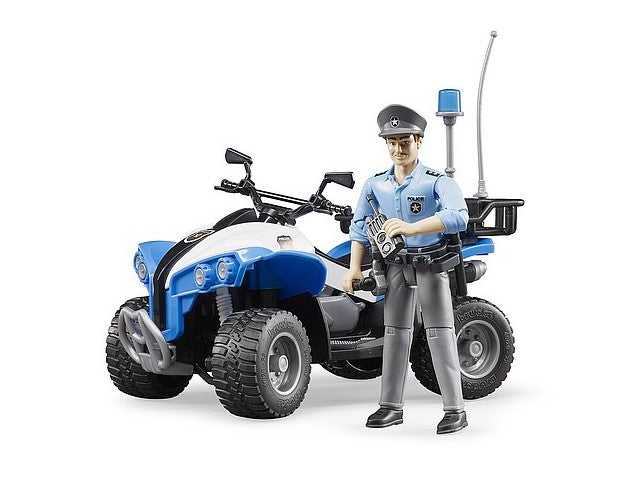 Polizei-Quad mit Polizist und Zubehör