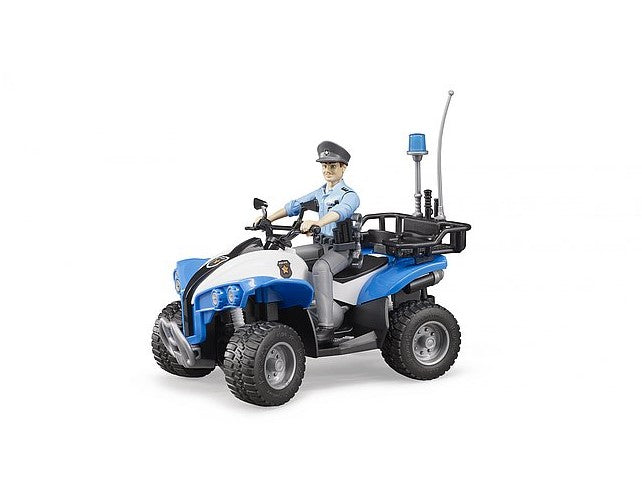 Polizei-Quad mit Polizist und Zubehör