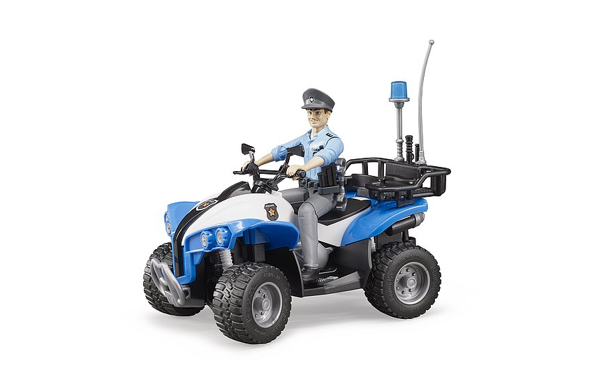 Polizei-Quad mit Polizist und Zubehör