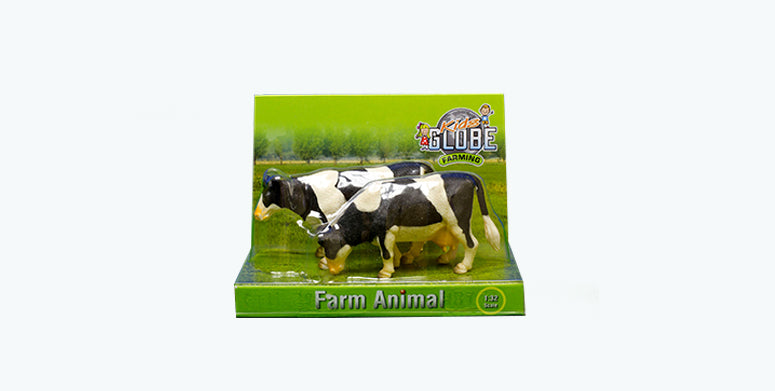 Kühe 2er-Set stehend schwarz