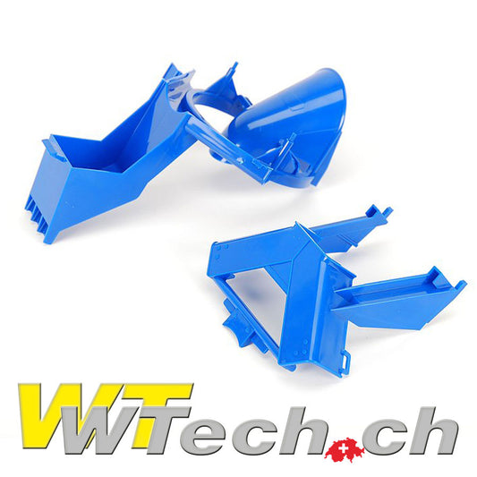 Trichter für Betonmisch-LKW blau
