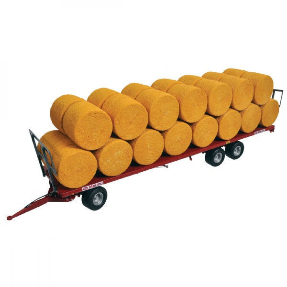 Maupu Rundballenwagen mit Rundballen