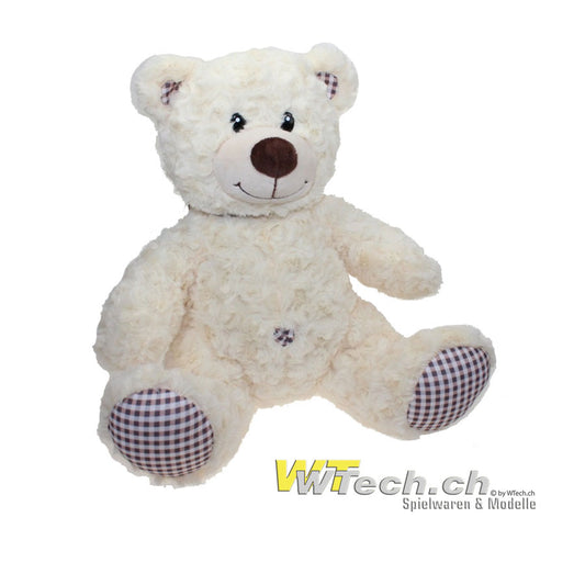 Idis Vintage Bär 38cm braunes Karo-Muster""