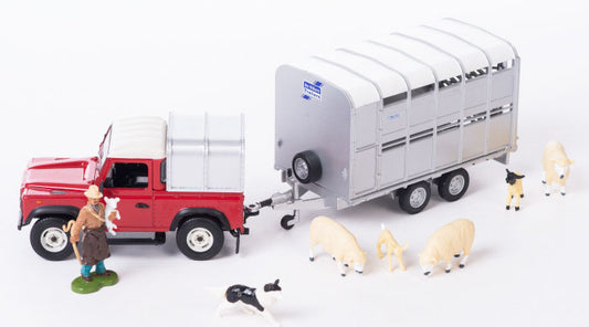 Schäfer Set mit Landrover Defender