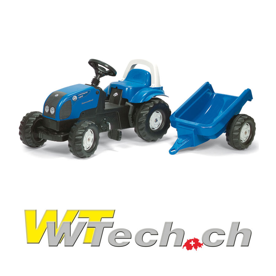 rollyKid Landini mit Anhänger blau