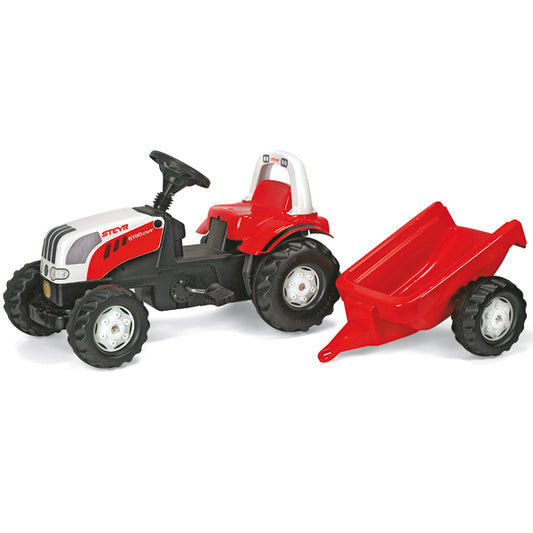 rollyKid Steyr mit Anhänger rot/weiss
