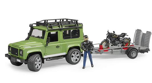 Land Rover Station Wagon mit Anhänger