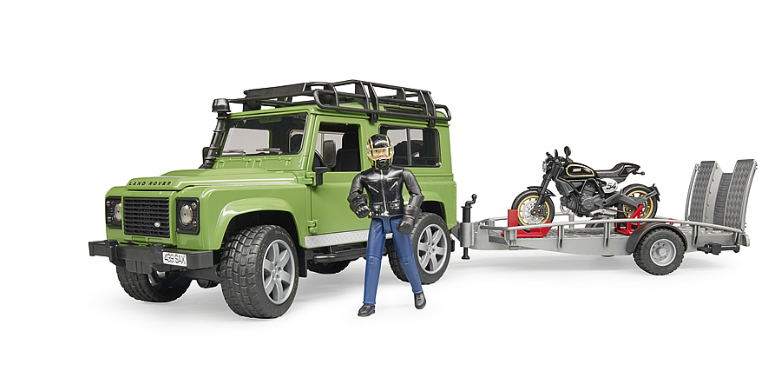 Land Rover Station Wagon mit Anhänger