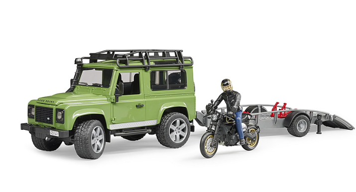 Land Rover Station Wagon mit Anhänger