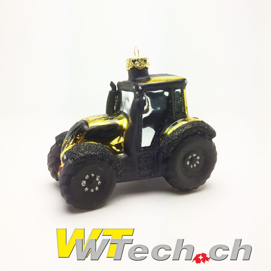 Traktor Gold Weihnachtskugel