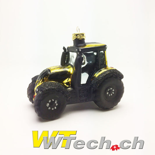 Traktor Gold Weihnachtskugel