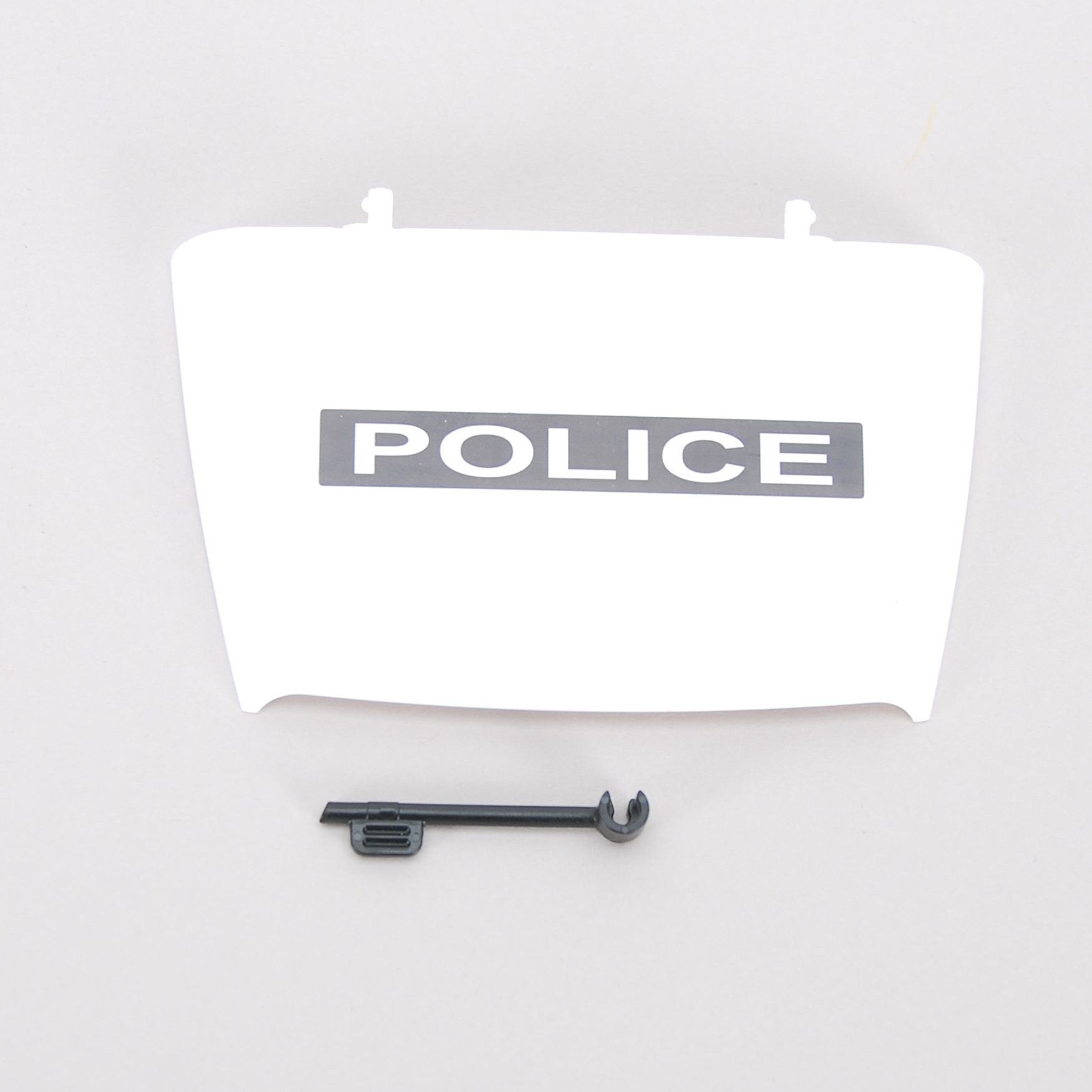 Motorhaube Jeep Polizei mit Stütze