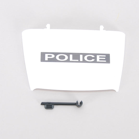 Motorhaube Jeep Polizei mit Stütze