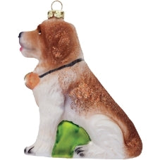 Glas Ornament Schweizer Bernhardiner