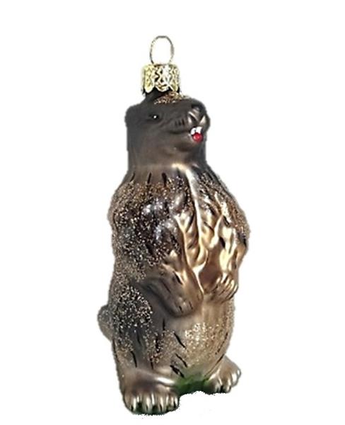 Glas Ornament Murmeltier