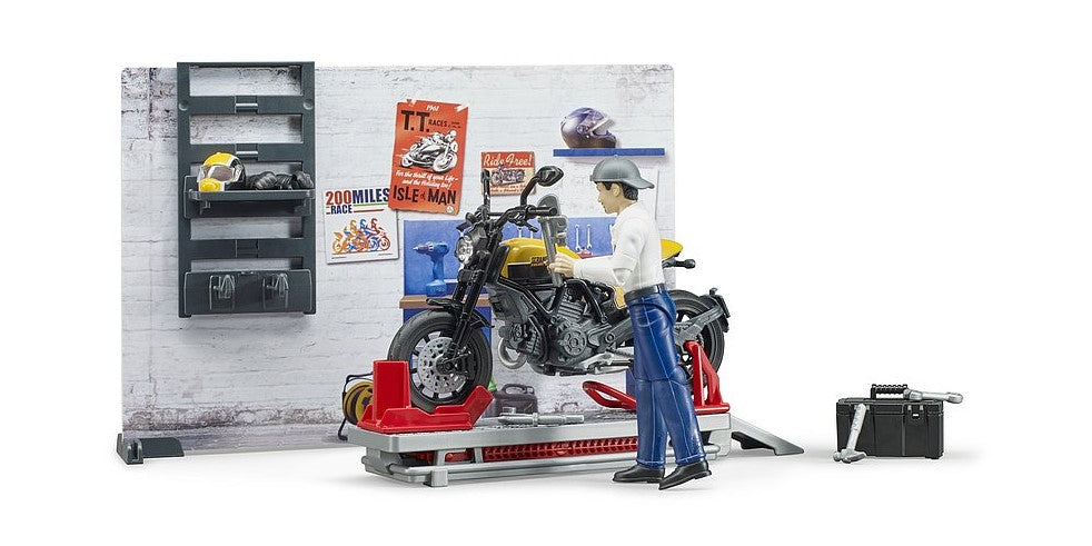 bworld Motorradwerkstatt mit Ducati Scrambler Full Throttle