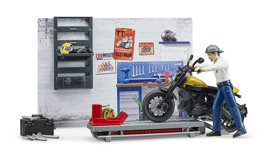 bworld Motorradwerkstatt mit Ducati Scrambler Full Throttle