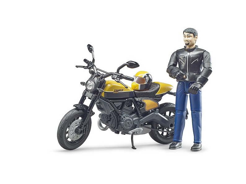 Ducati Scrambler Full Throttle mit Fahrer