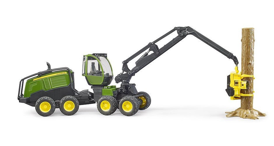 John Deere 1270G Harvester mit Baumstamm