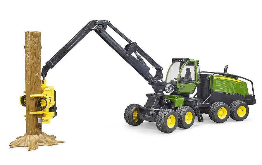 John Deere 1270G Harvester mit Baumstamm