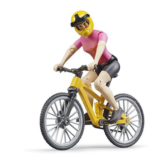 Mountainbike mit Radfahrerin