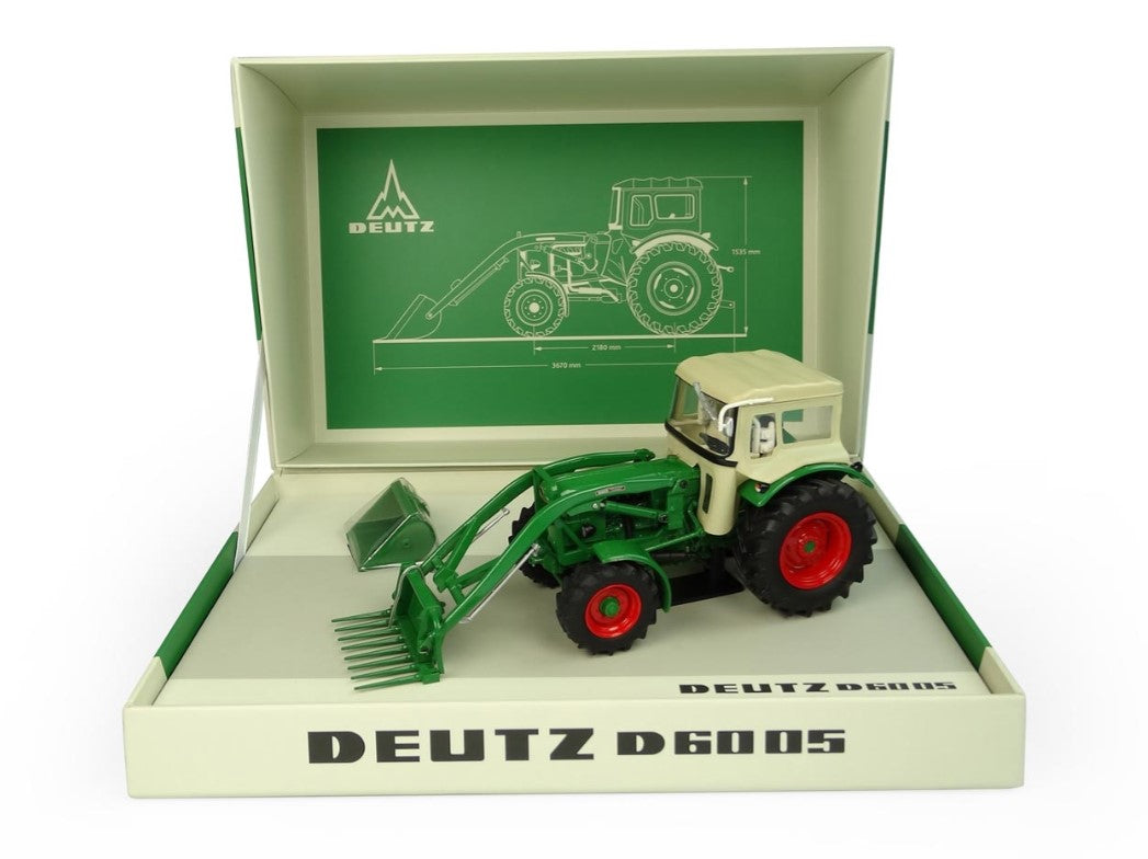 Deutz D 6005 mit Fritzmeier Verdeck + Frontlader