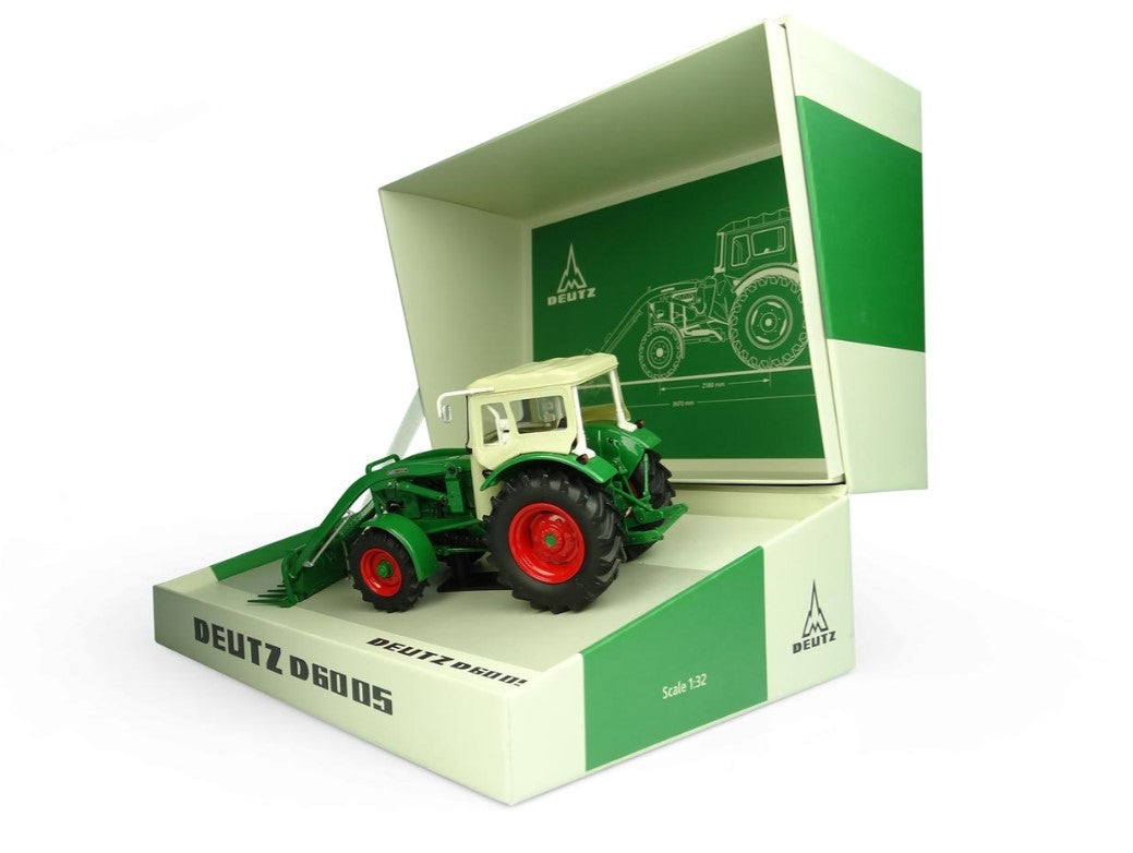 Deutz D 6005 mit Fritzmeier Verdeck + Frontlader