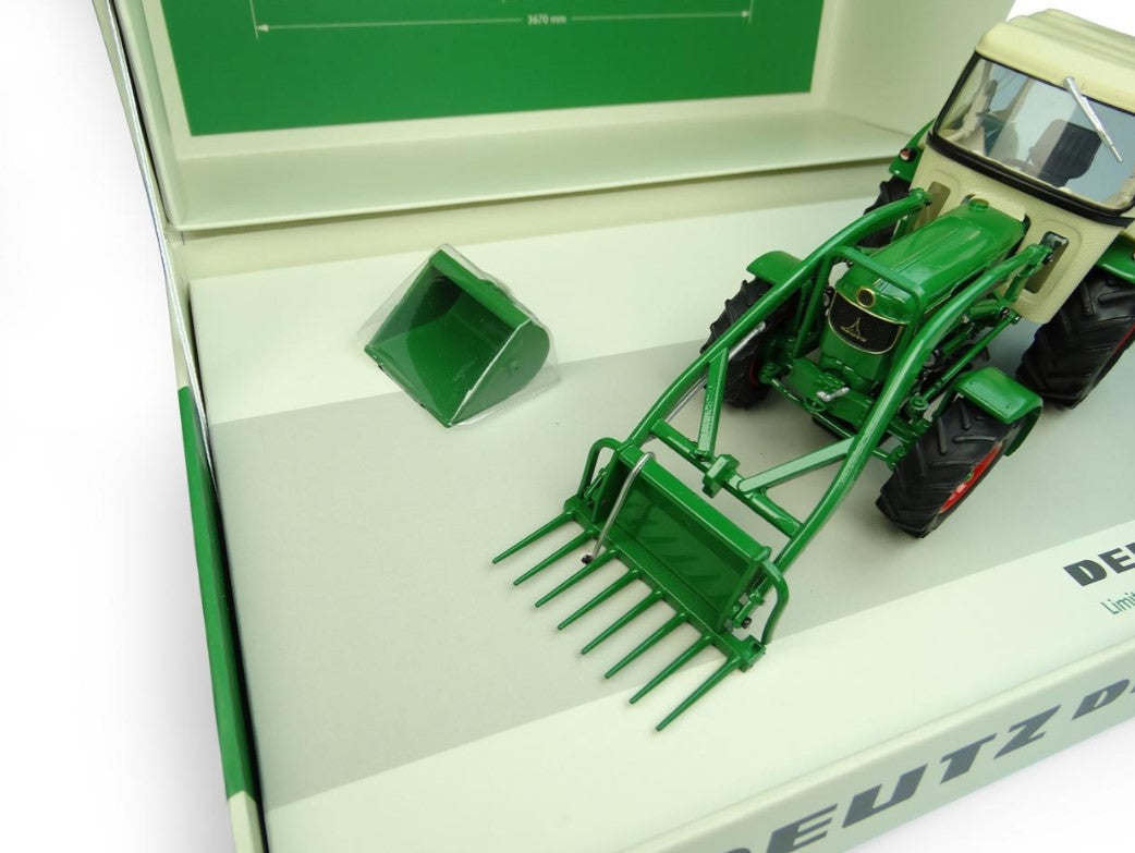 Deutz D 6005 mit Fritzmeier Verdeck + Frontlader