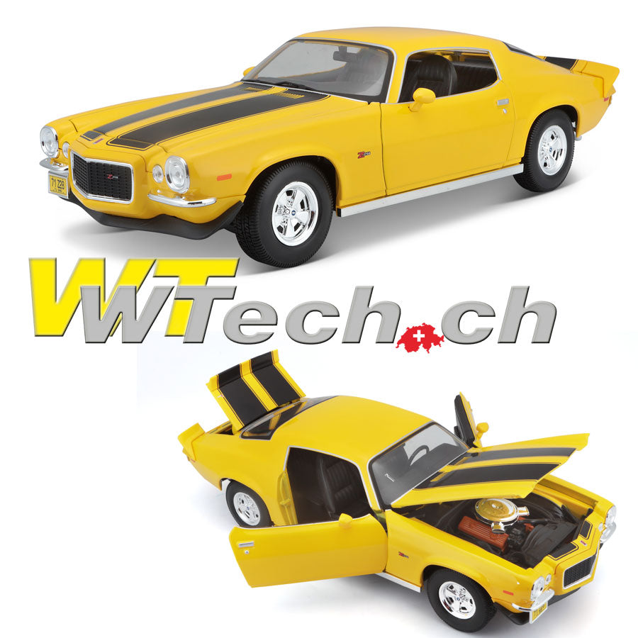 Chevrolet Camaro 1971 gelb 1/18