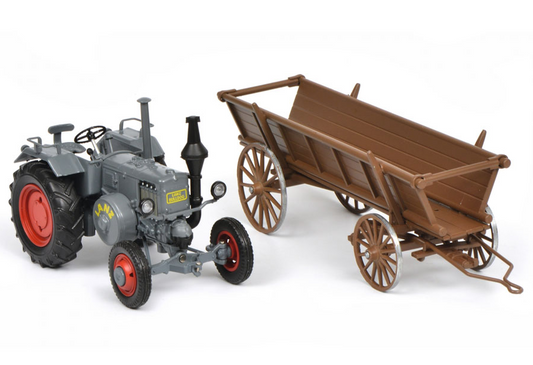 Lanz Bulldog mit Leiterwagen