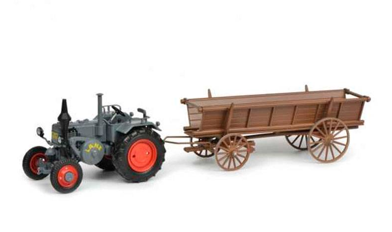 Lanz Bulldog mit Leiterwagen