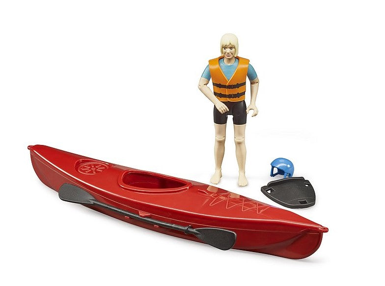 Kajak mit Figur