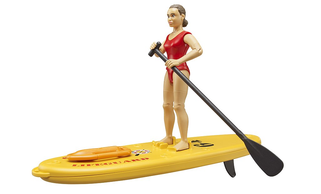 Rettungsschwimmerin mit SUP-Board