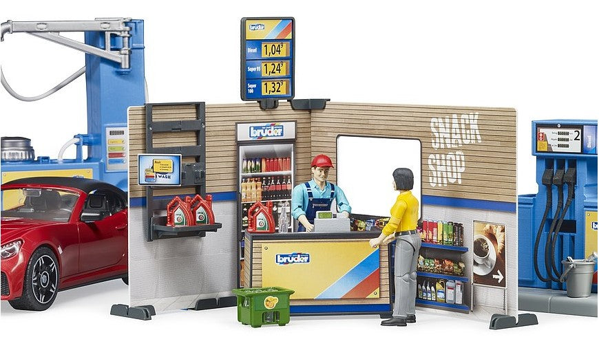Tankstelle mit Waschplatz