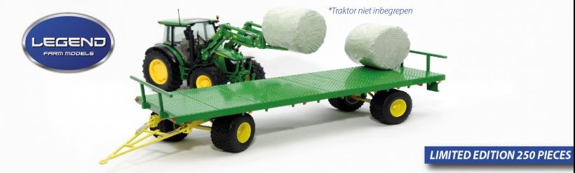 Flachbett Anhänger John Deere Limited Edition