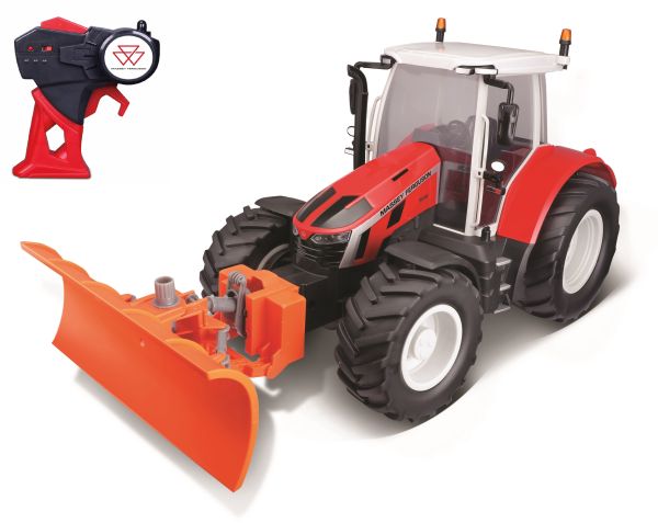 Bruder RC MF Massey Ferguson mit Schneepflug
