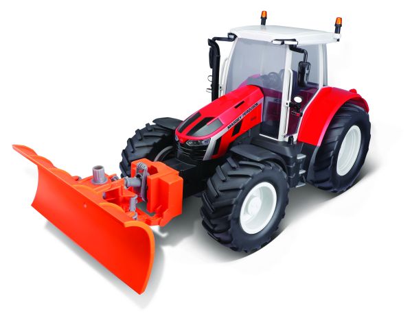 Bruder RC MF Massey Ferguson mit Schneepflug