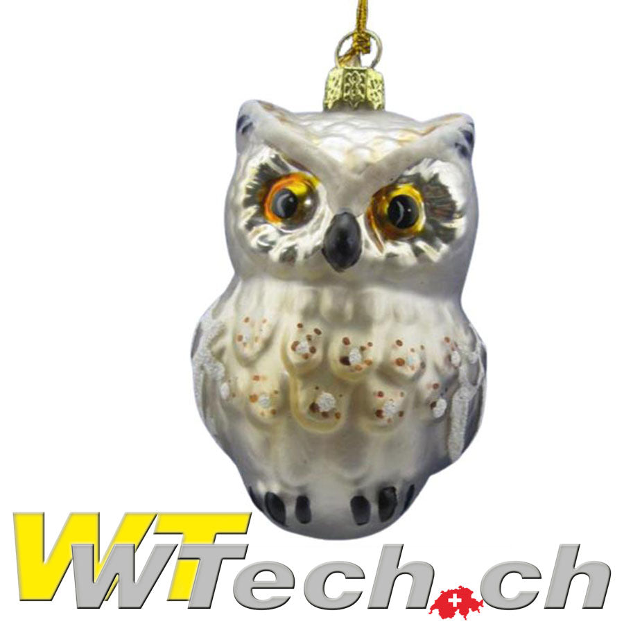 Glas Ornament Eule