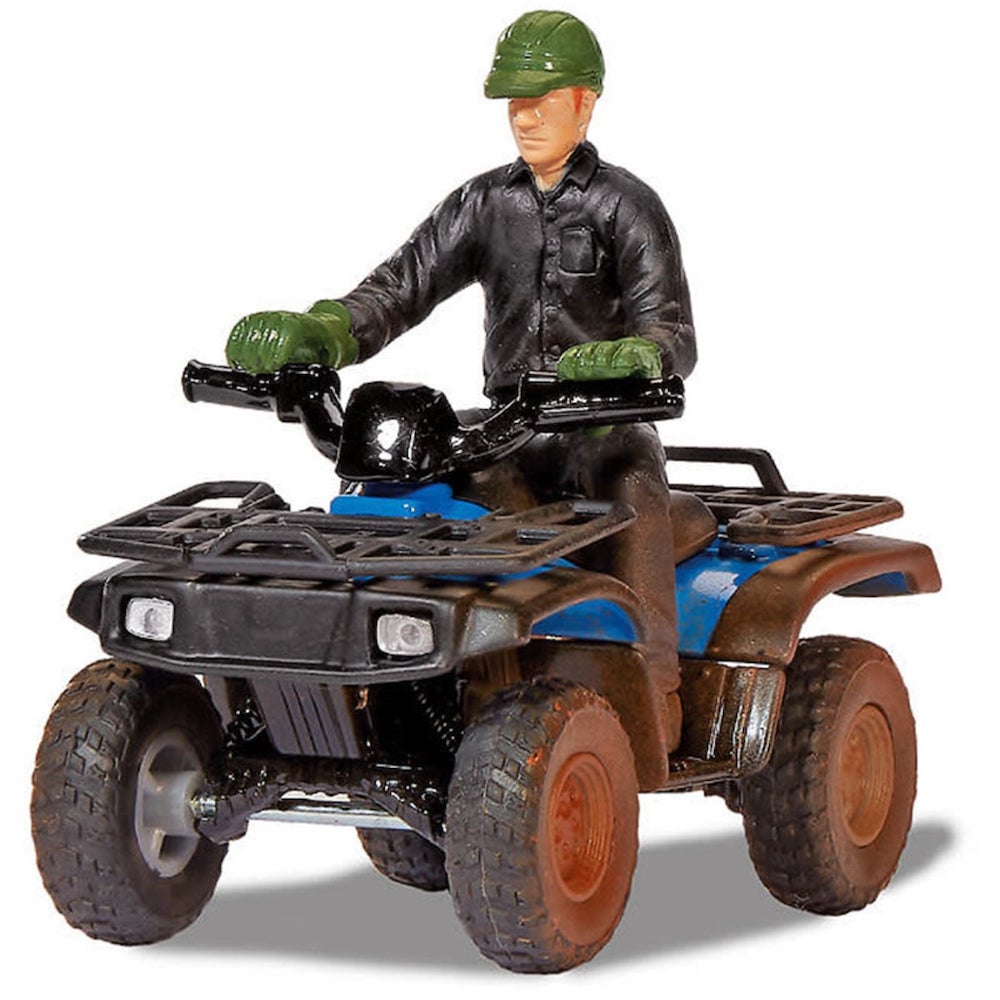Farm Quad blau mit Fahrer