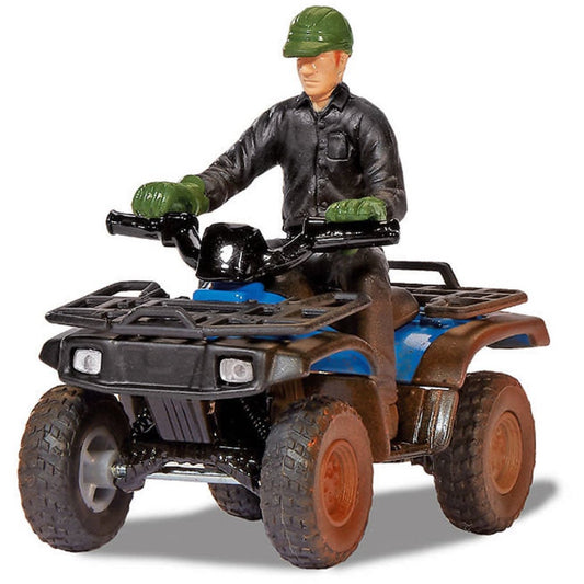 Farm Quad blau mit Fahrer